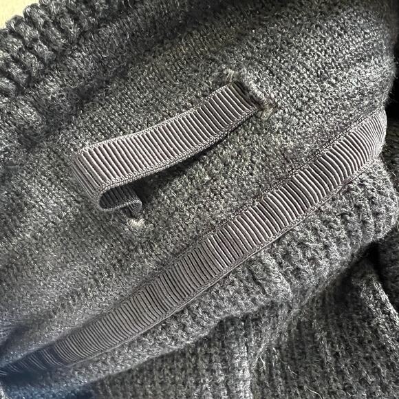 Lululemon Citta Skirted Leggings Foldover Waist Sweater Knit Black Women's Sz 2 - Picture 10 of 11